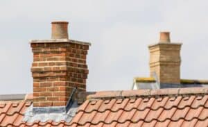 residential houses chimneys